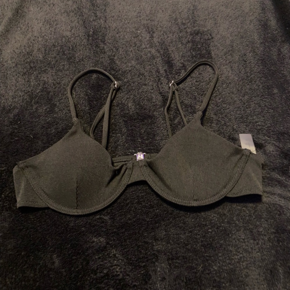 Black swim top